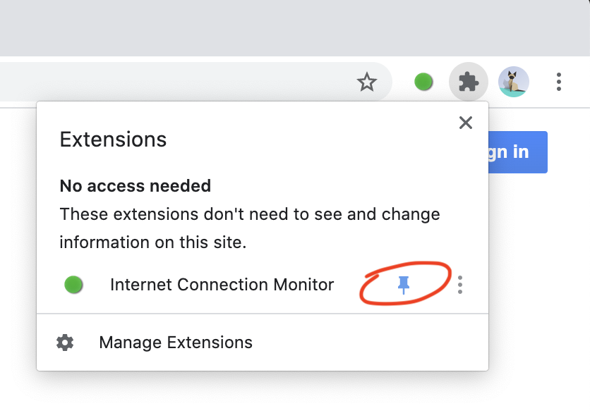 Where to find ICM extension icon